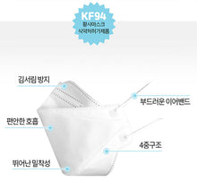Load image into Gallery viewer, [Large sold out] HEAL MADE Kf94 White L / M / S Mask 100pcs
