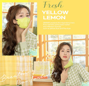 Ibanari Yellow Lemon L/M/MS Color Mask 40pcs/100pcs
