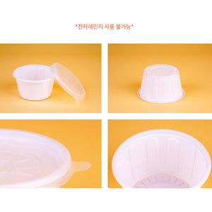 소스I국I밥용기 SM-105 중, 1000개 용기 뚜껑 SET