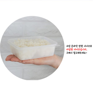 밥 용기 G-300 , 600개 용기 뚜껑 SET