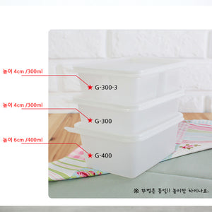 반찬, 과일 용기 G-300-3, 600개 용기 뚜껑 SET