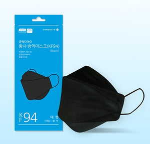 Compacta A KF94 Large White/Black Mask 100pcs