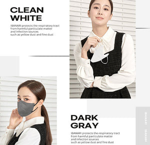 Ibanari DarK gray L/M/MS Color Mask 40pcs/100pcs