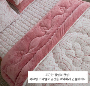 Ashley Microfiber Comforter - Pink